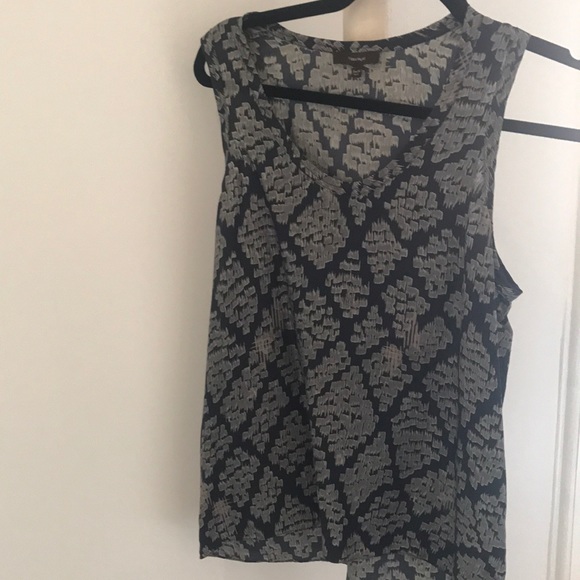 Blue and grey Vera Wang silk tank - Picture 3 of 3